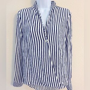 Zara trf collection black and white blouse